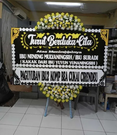 Papan Bunga Duka Bintaro White House